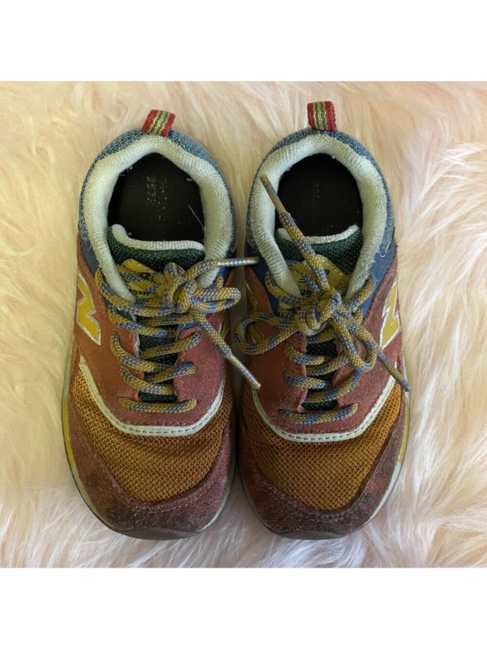 New Balance 997H Cordura Vintage Orange Suede & Mesh Sneakers 10 Multi-Color - Picture 2 of 8